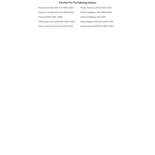 Miniatura 4 de Tusk Soporte de rodamiento de eje ATV compatible con Polaris Trailblazer 250 1999-2004/Polaris Sportsman 500 6X6 2000-2008