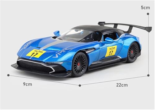 Image of Model 1:22 Aston Martin GT Model Alloy Metal Pull Back Die-cast Car Openable Doors with Sound and Light Vehicle Car Toy for Kids - Multicolor