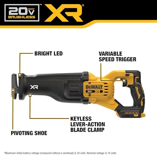 DEWALT 20V MAX XR Brushless Reciprocating Saw