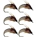 ywzmsd 6Pcs Fly Fishing Flies Realistic Nymph Scud Fly Fishing Lures with Hook Artificial Insect Bait Lure for Fresh Water, Saltwater Trout Flies