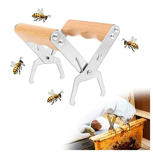 Outils de L'Apiculture Pince de Cadre Beehive Poignée de Cadre d'Abeille Lifter Capture Gripper Apiculture pour Prendre le Miel Facilement et d'Eviter les Piqûres d'Abeilles