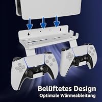 sciuU Wandhalterung kompatibel mit PS5 Pro / PS5 Slim Konsole & Controller – Ansicht 6
