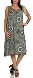 MATY FASHION angesagtes Sommerkleid Strandkleid Maxikleid Freizeitkleid 48 (36-42, Oliv)