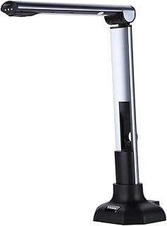 Qinwenyan Document Scanner Book and Document Chamber with LED Light Capture Size A3 HD 10 Mega-pixels USB 2.0 High Speed Scanner For The Classroom (Color: Silver, Size: One Size)