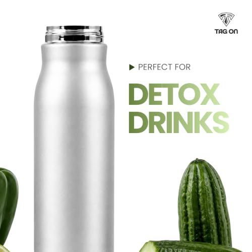 Image of 304 Stainless Steel Water Bottle 500 ml | Hot & Cold | Durable & Leak-Proof | For Office, Home, Kids, School For Women Men | 500ml water bottle | Grey