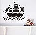 Trendy Ragazzi Camera Da Letto Decorazione Nero Bambino Pirata Nave Adesivi Da Parete In Vinile Rimovibile Impermeabile Home Decor Wall Sticker 51 44 Cm