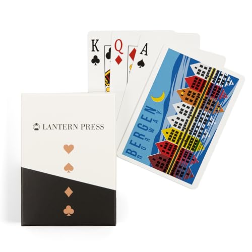 Baraja de Póker Bergen Norway Casas Coloridas 52 cartas