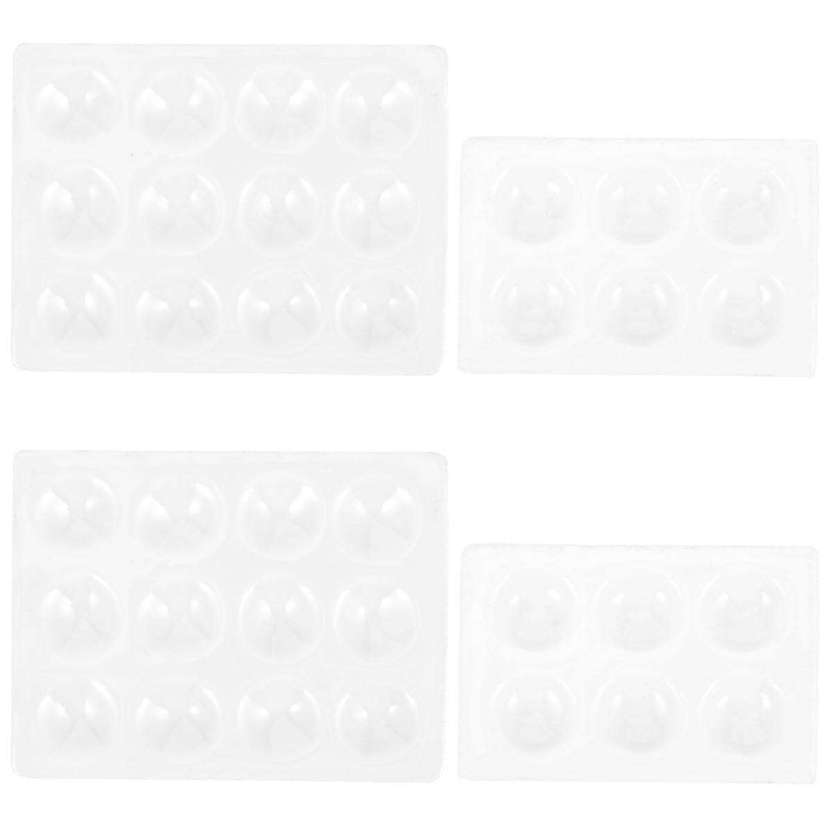4 Stück Porzellan Reaktionsplatten Keramische Bohrlochplatten mit 6 und 12 Löchern Hitzebeständig Langlebig Labor Spotboard für Chemische Experimente und Unterricht