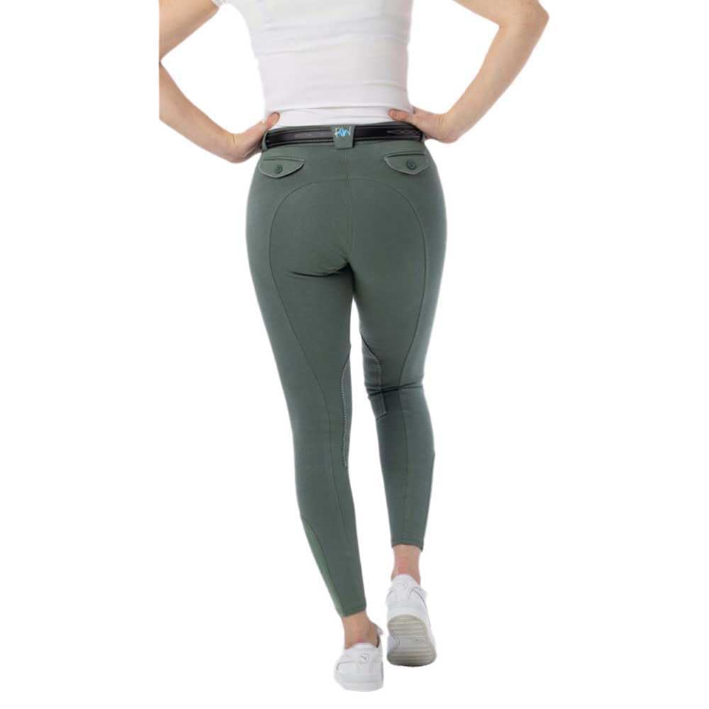 Riding World - Pantalones de equitación para mujer y niños Alexandrie | Pantalones de equitación con ribete en las rodillas de tela | con bolsillos delanteros | Leggings de equitación en seis colores