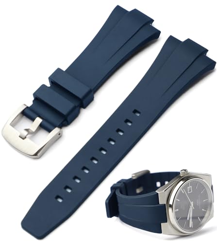 Sight Focus FKM Fluororubber Quick Release Rubber Watch band for Tissot PRX Watch 40mm 35mm Series,Replacement Watch Strap for Tissot PRX Powermatic 80,11mm 12mm Bracelet for Tissot PRX Series Watch