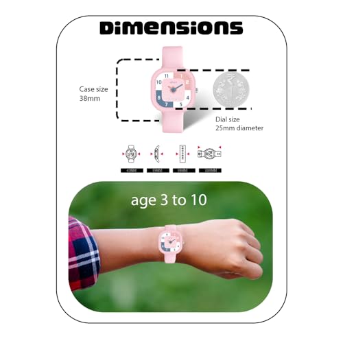 Image of SPIKY Analog Watch for Kids | Water Resistant, Scratch Proof & Lightweight | Durable Silicone Strap | Unisex Best Birthday Gift | Analogue Wrist Watches for Girls & Boys | Age 2-14 yrs