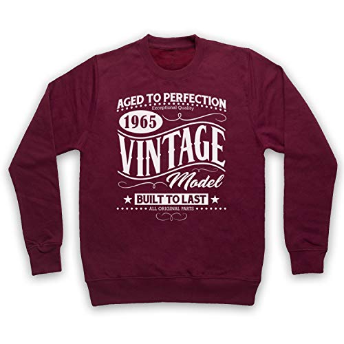 Sweat-shirt des adultes imprimé 1965 Vintage Model pour homme et femme en coton