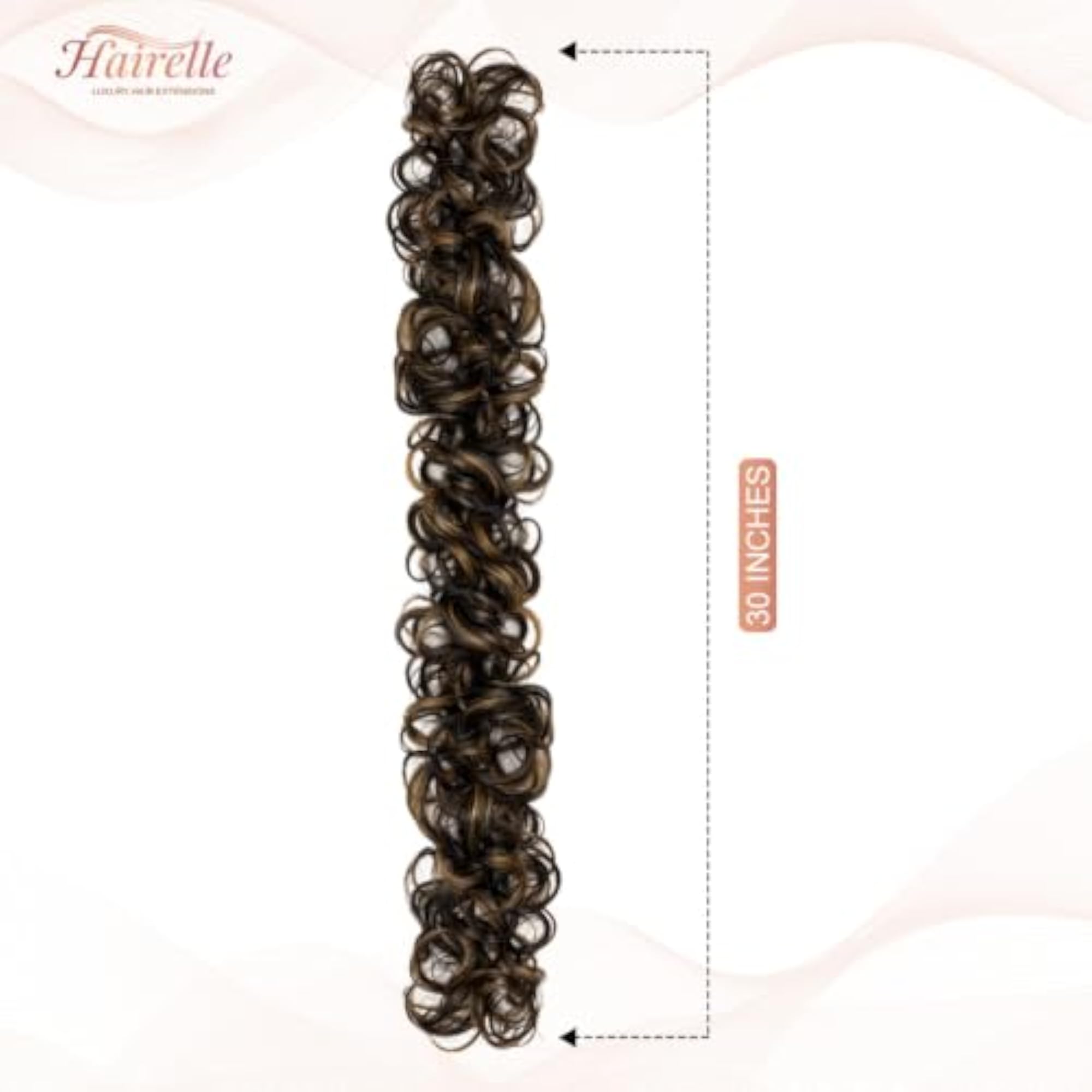 Frill Extension Curly Messy Bun Clip-In Highlight