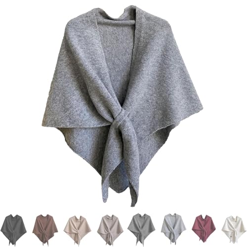 Pashmina Shawl Wraps for Women, Knitted Cashmere Sweater Shawl Top Casual Versatile Scarf for All Seasons