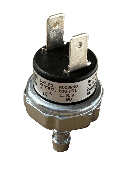 Generic N003990 DW Air Compressor Micro Pressure Switch Barb
