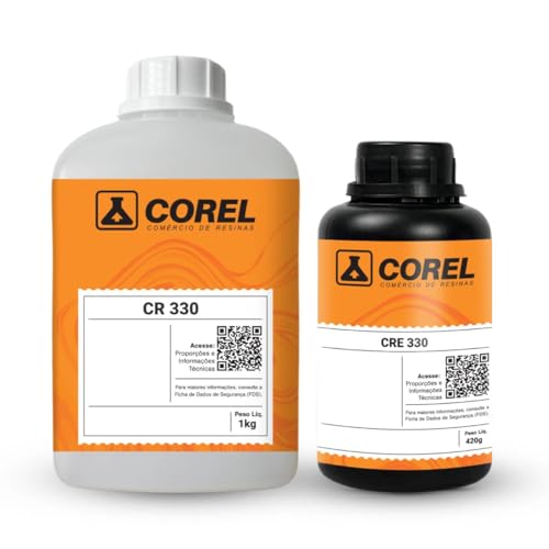 Kit Resina Epóxi e Endurecedor CR 330 de Baixa Viscosidade e Alta Espessura (1 kg + 420 g) para Cabo