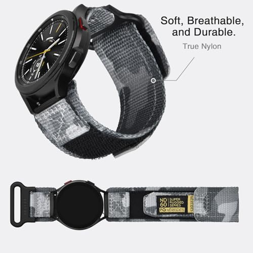 Image of Nereides Compatible with Samsung Galaxy Watch 3 45mm Band, Rugged Nylon Sports Strap with Woven Loop Design, 22mm Tough Replacement Band