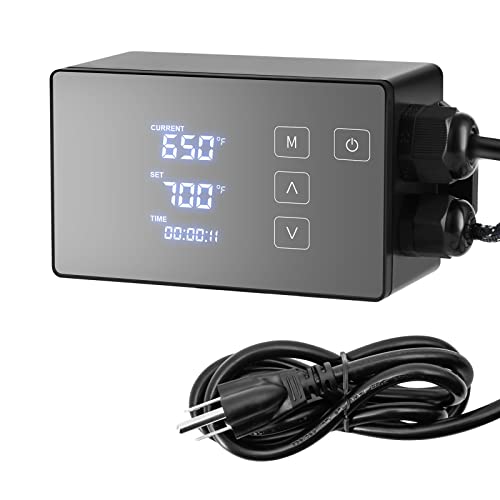 Toolhome Digital Temperature Controller with Accessories, Black, 110V, Easy to Use