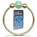 Gold Nose ring - 14k Gold Filled Green Opal Nose Piercing Hoop - Handmade Thin 20 Gauge Gold Nose Jewelry For Women