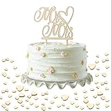 【Breite Anwendung】 Mr./Mrs. Cake Topper ist perfekt zum Dekorieren von Hochzeitstorten, Verlobungen, Hochzeitsjubiläen, Jubiläen, auch zum Dekorieren von Blumen, Partys und anderen besonderen Anlässen.
