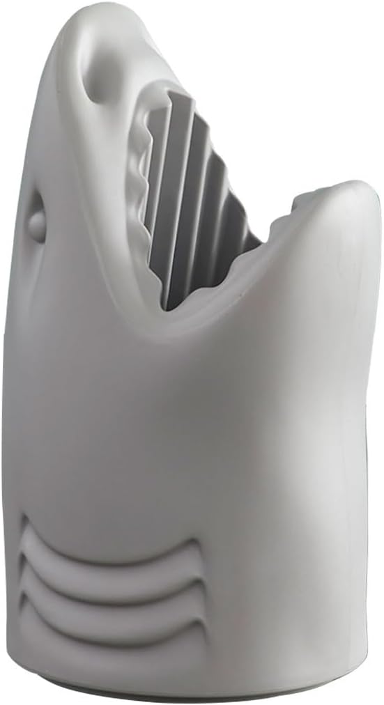 Umbrella Stand Rack Umbrella Stand Rack for Entryway Shark Shape Animal Umbrella Holder, PE Durable Umbrella Bucket, Household Storage Bucket, Multi-Color Optional (Color : Grey, Size : 38 * 66cm)
