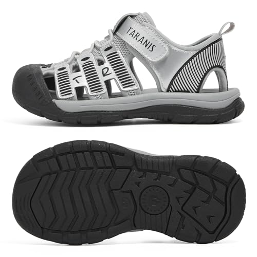 Boys and Girls Kids/Big Kids Hiking Sandals Closed Toe Sports Sandals Barefoot BhoesAthletic Lightweight Hiking Casual Water Shoes Trail Shoes Black244