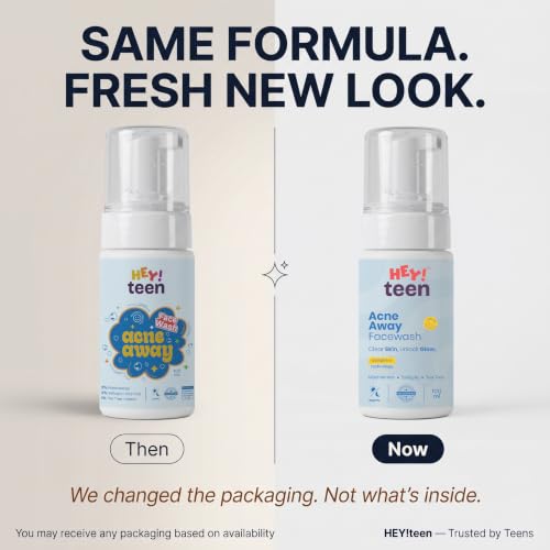 Image of HEY TEEN Acne Face Wash for Teens & Kids 9+ Years | Foaming Cleanser for Boys & Girls | Helps Reduce Pimples, Acne & Excess Oil | with Niacinamide, Neem & Zinc PCA | Daily Face Wash for Oily Skin