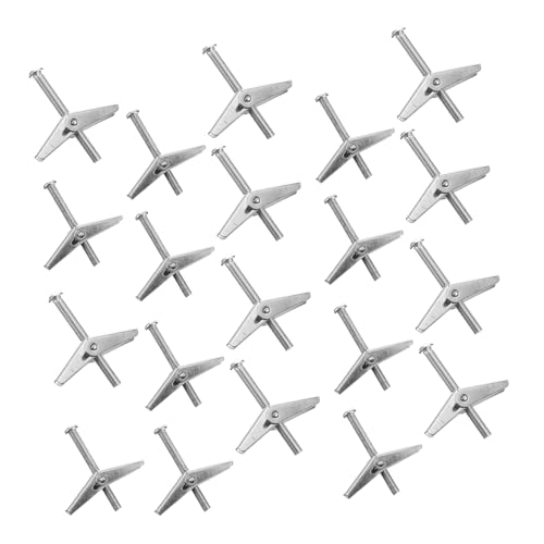 MUCKLILY Expansion Screw Orchid Clamp Screws Kit for Drywall 20pcs Easy Install