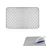DOKRIN Tablas de planchar,Almohadilla de planchado, tabla de planchar, resistente a altas temperaturas, plegable, portátil, para viajes, hoteles, escritorio (60 x 55 cm)