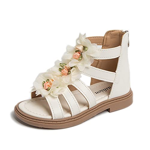 Toddler Dinosaur Slippers Flowers High Top Roman Sandals Zipper Design Little Child/Big Kids Toddler Christmas Slippers - Main Image