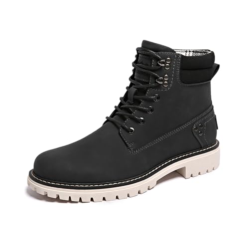 Image of Mens Snow Boots Fur Lined Hiking Boots Waterproof Anti-Slip Outdoor Climbing Shoes