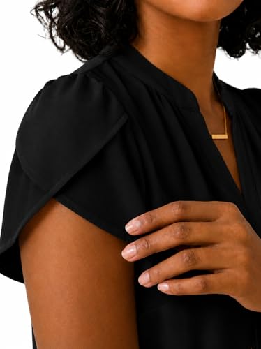 Image of Keiraa Women Blouse Half Sleeves Office Lady Shirt Women Tops