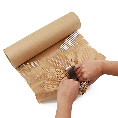 Ecoducer Honeycomb Packing Paper 15”X164’ For Moving Supplies. Eco Friendly Bubble Paper Packing Material Moving. Paper Wrap For Packing Fragile Items. Kraft Paper Packing Moving Shipping Supplies. #TOP7