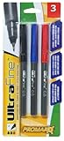 Promarx Ultrafine Sign Pens, Assorted Colors, 3 Count (RF14-ARUB03-48)