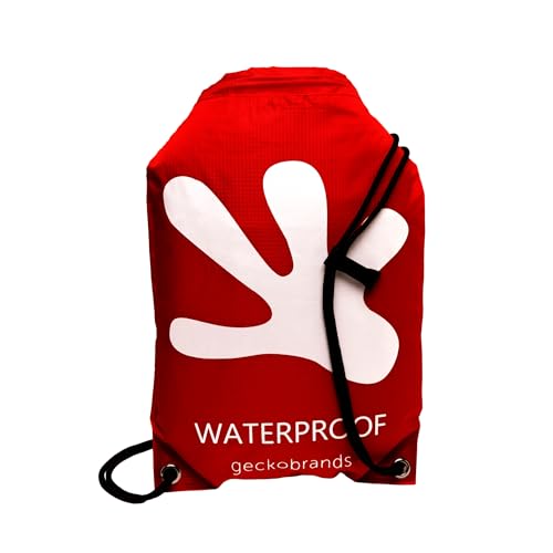 Image of geckobrands Embark 10L Drawstring Backpack - Waterproof, Lightweight Dry Bag for Beach, Hiking, and Light Water Activities