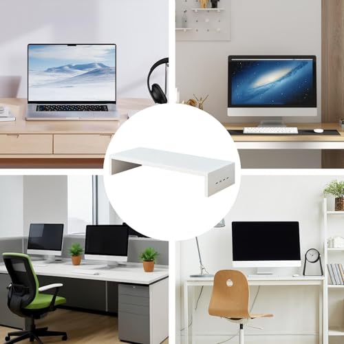 Booster d'étagère de ventilation pour support d'ordinateur et imprimante de bureau