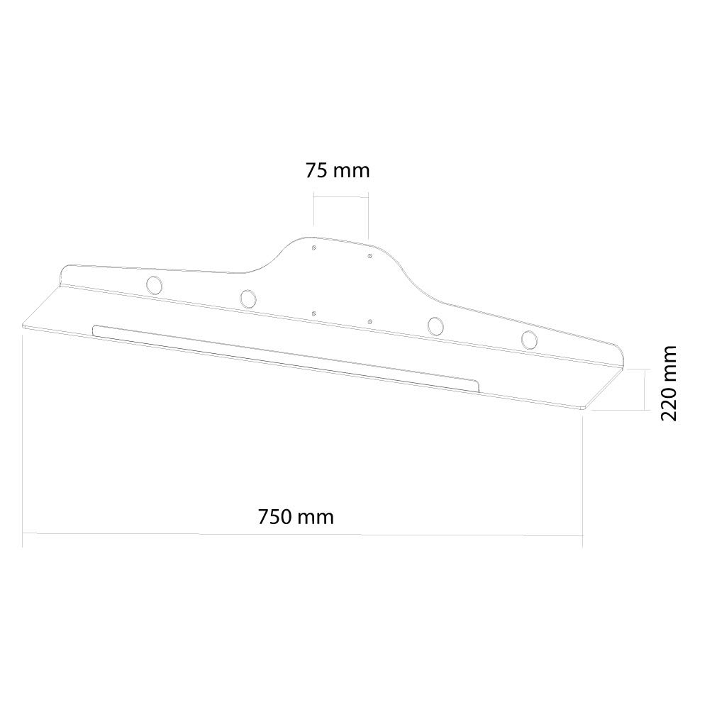 NewStar KEYB-V100 Supporto per tastiera e mouse argento 10kg