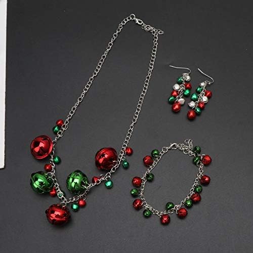 Vista 5 de Long tiantian - Juego de 4 piezas de joyería de campanas de Navidad, diseño clásico
