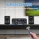 Stereo Verstärker - WOOPKER AK55 HiFi Verstärker Stereo Receiver 600W, 2.0 Kanal Bluetooth Verstärker mit w/UKW-Radio, OPT/AUX/RCA/USB, 2 Mic Eingänge für Lautsprecher