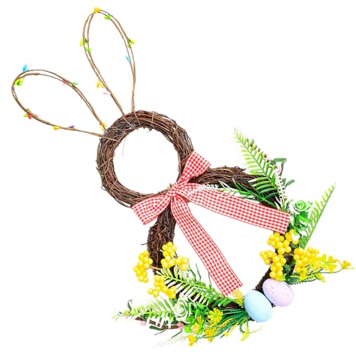 Couronne de Pâques pour porte d'entrée prête à installer - 4