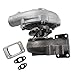 Noptul Turbocharger Kits, Suitable for T04E T3/T4 .57 A/R 48.1 TRIM 400+HP BOOST STAGE III Charger, Automotive Turbo Replacement with Gaskets