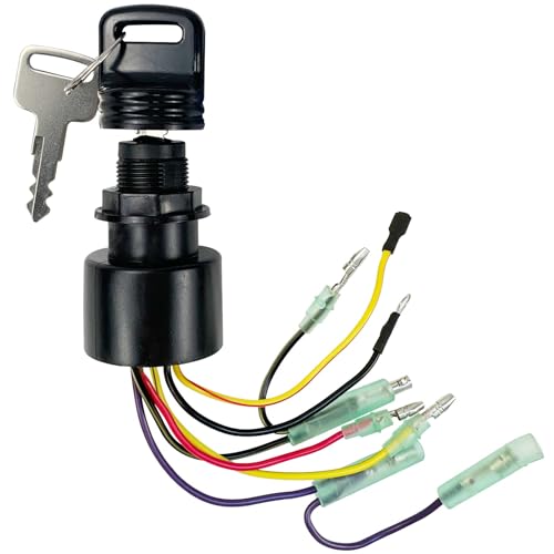Boat Ignition Switch with Keys 87-17009A5 87-17009A2 for Mer-cury Mari-ner