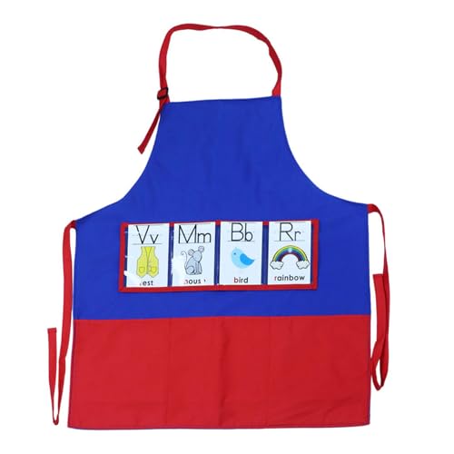 Image of Educational Apron Work Apron Funny Teacher Apron for Playing Crafting School | Aprons
