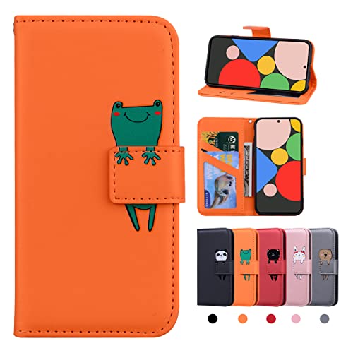 Rostsant Google Pixel 6a Case Cute Animal Pattern PU Leather Wallet Folio Flip Cover Stand Magnetic Closure Phone Case Cover for Google Pixel 6a 5G