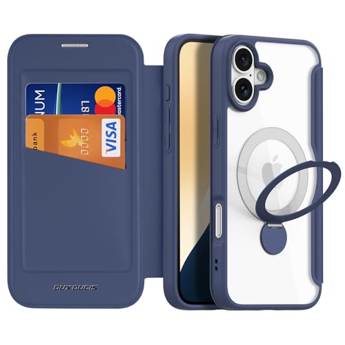 Coque iPhone 16 Plus anti-jaunissement et porte-carte anti-vols
