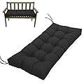 MTMR Outdoor Bench Cushion-44X19 Inch Water-Repellent Tufted Porch Swing Cushions with High Elasticity PP Cotton and Ties, Fade-Resistant Patio Bench Cushion for Outdoor Furniture, Indoor Seat Cushion