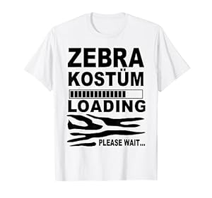 Zebra Kostüm Damen Herren Kinder Zebrakostüm Afrika Tier T-Shirt