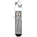 Maccabi Official Pair Juventus FC Vertical Stripes Socks With Logo, Size 9-13
