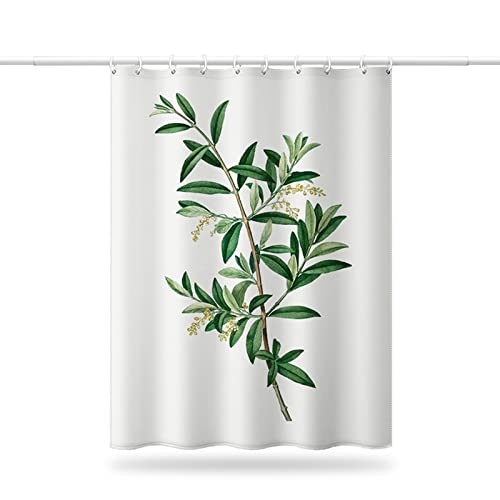 Rideau douche imprimé branche fleurs 240x200cm polyester anti moisissure