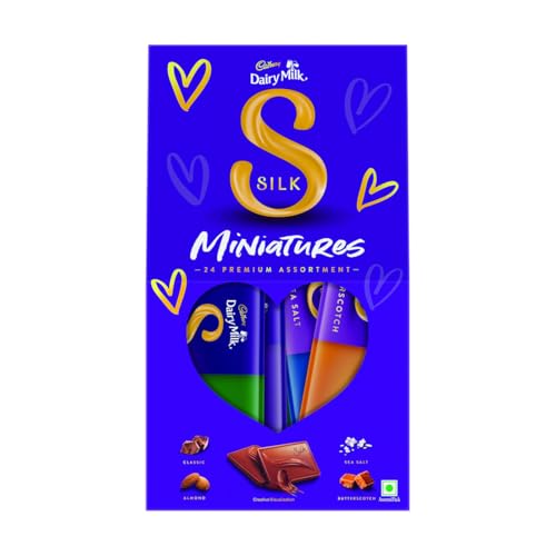 Cadbury Dairy Milk Silk Miniatures Premium Assorted Chocolate Gift pack, 240 g